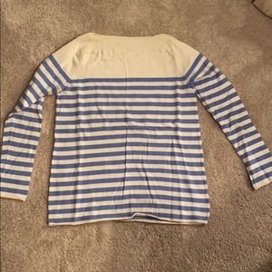 GAP blue and cream striped sweater